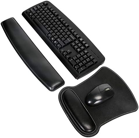 RICHEN Keyboard Wrist Rest Pad and Mouse Wrist Rest Support Mouse Pad Set,Sturdy & Comfortable & Lightweight for Easy Typing & Pain Relief-Ergonomic Support (Black) - Image 7