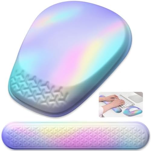 Ergonomic Mouse Pad with Wrist Rest, Memory Foam Support for Office by Laokiiy