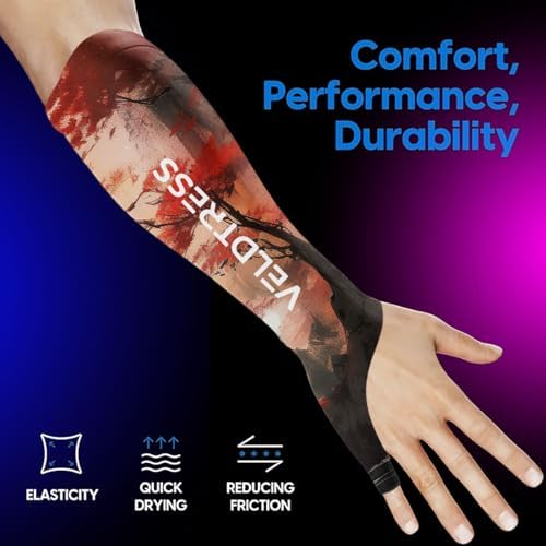 Gaming Arm Sleeve for PC Gamers - Breathable Wrist & Forearm Support, Ideal for FPS Aiming, Koi & Sakura Designs - Image 2