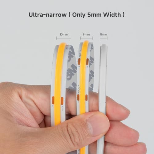 BTF-LIGHTING UL Listed Blue Color 5mm Width FCOB COB LED Strip Light - Image 3
