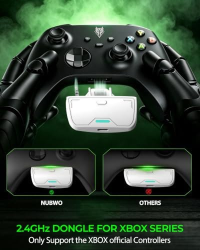 NUBWO Wireless Gaming Headset for Xbox Series X/S & Xbox One, 100Hr Battery Life, 3-in-1 Ultra-Low Latency 2.4GHz Dongle/Bluetooth 5.3/3.5mm Wired Gaming Headphones for PS5, PC - Image 3