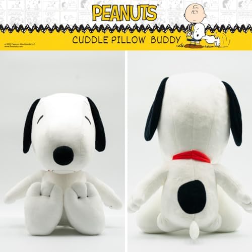 Peanuts Snoopy Plush Cuddly Cuddle Pillow, Super Soft & Cozy, 19" Tall, (Officially Licensed Product) by Franco Collectibles - Image 5