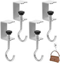 cobee Clamp-On Under Desk Hooks, Desk Mount Hanging Bag Holder Metal Hook by Unknown