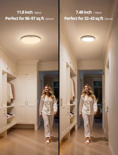 Combuh Wireless Shower Light Waterproof Battery Ceiling Lamp with Remote - Image 3