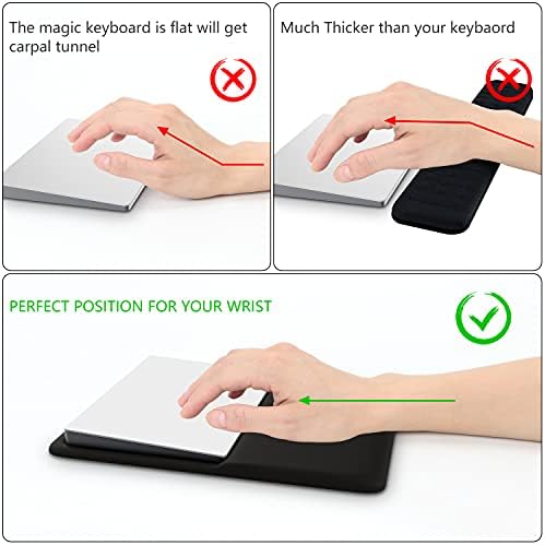 HONKID Wrist Rest for Magic Trackpad 2(MJ2R2LL/A, A1535), Black - Image 2