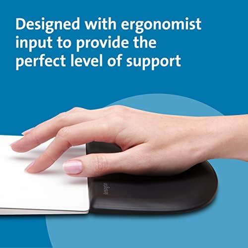 Kensington ErgoSoft Wrist Rest, Black (K52803WW), Memory Foam, Rubber, for Slim Mouse (Pack of 2) - Image 2