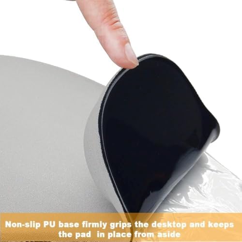 Office Mousepad with Gel Wrist Support - Ergonomic Gaming Desktop Mouse Pad Wrist Rest - Design Gamepad Mat Rubber Base for Laptop Computer -Silicone Non-Slip Special-Textured Surface (07Purple) - Image 6