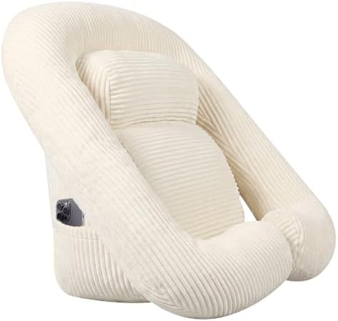 Reading Pillow for Bed Adult, 2-in-1 Back Rest Pillow for Sitting Up by Unknown