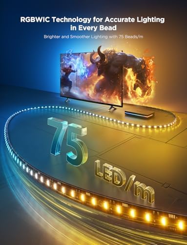 Govee HDMI 2.1 AI Sync Box 2, 8K/4K @144Hz, RGBWIC for 55-65 Inch TVs - Image 5