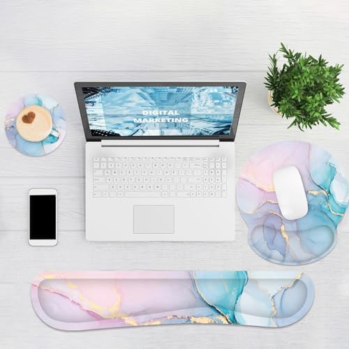 Ergonomic Mouse Pad with Wrist Rest and Keyboard Wrist Rest, Mousepad - Image 6