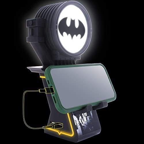 Exquisite Gaming LED Ikons: DC Comics Batman Bat Signal-Charging Phone & Controller Holder - Light Up Gaming Controller/ Mobile Phone/ Device Charging Holder, Includes 4'Charging Cable (CGIKDC400483) - Image 3