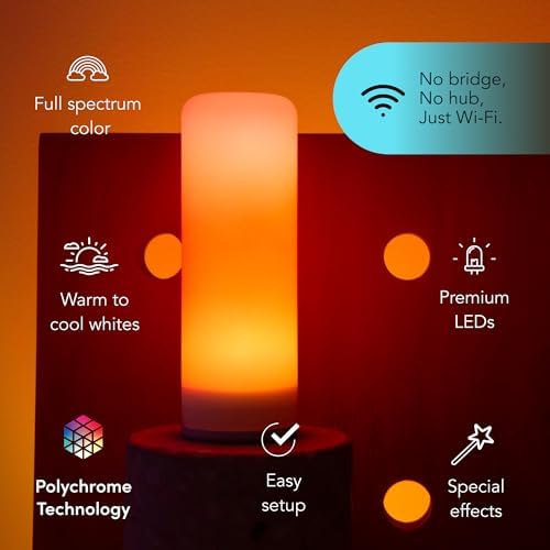 LIFX T10 Smart LED Bulb - Color Changing RGB Tunable White, Matter - E26 - Image 2