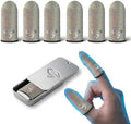 Bluradio 6 Pack Silver Fiber Gaming Finger Sleeves by Bluradio