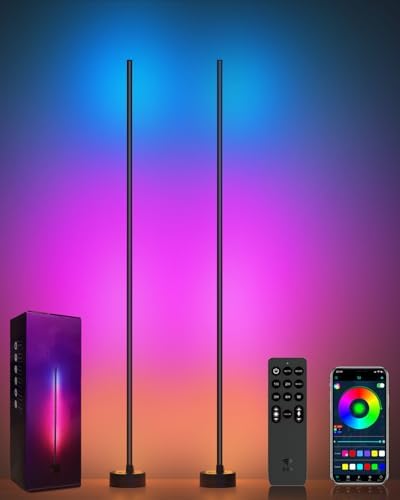 Miortior Corner Floor Lamp LED, 2-Pack Smart Corner Lamp for Living Room by Miortior