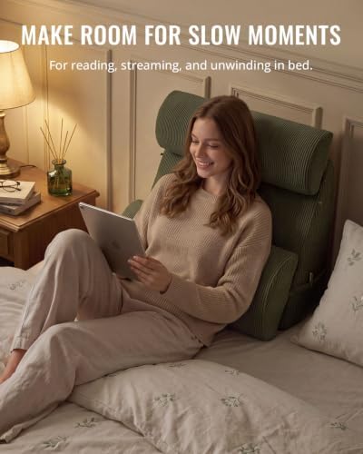 Blissful Diary Reading Pillow with Adjustable Neck & Lumbar Support, 19" - Image 6