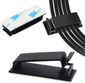 100 PCS Self Adhesive Cable Clips, Wire Organizer, Cable Management, Cord Organizer for Desk, Wall, PC, Car, Home, Office, USB, Ethernet, Power Cords, Black (Medium) by Unknown