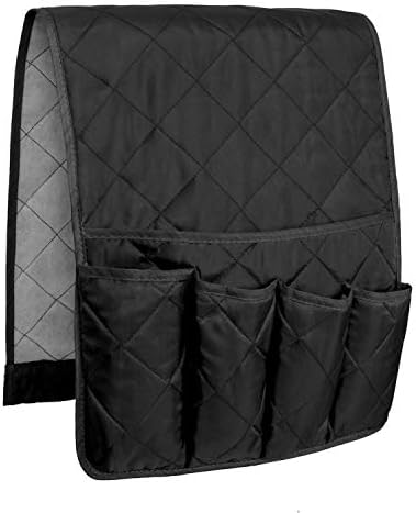 MDSTOP 5 Pockets Remote Control Holder, Magazine Rack, Space Saver Organizer, Draped Over Sofa, Couch, Recliner Armrest - Image 5
