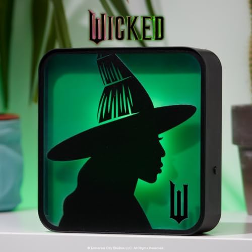 Numskull Official Wicked Acrylic Elphaba the Witch Desk Lamp Wall Light for Bedroom, Office, Home, Study, Work - for Fans of Collectible Movie Merchandise - Image 6