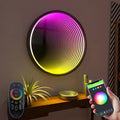 3D Infinity Mirror Light, 28in/70cm Circle RGB Tunnel Light, 358 LEDs by XQDUPDA