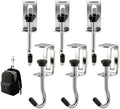 6 Pcs Adjustable Table Hooks for Hanging Bags,Non Slip Design, Under Desk Mount Bag Hook Clamp,Heavy Duty Metal Backpack Hooks for Desk,Desk Hook for Hanging Headphone Purse Backpack by Unknown