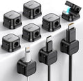 JOYROOM 9 Pack Magnetic Cable Clips Cord Organizer Adhesive Wire Management by JOYROOM