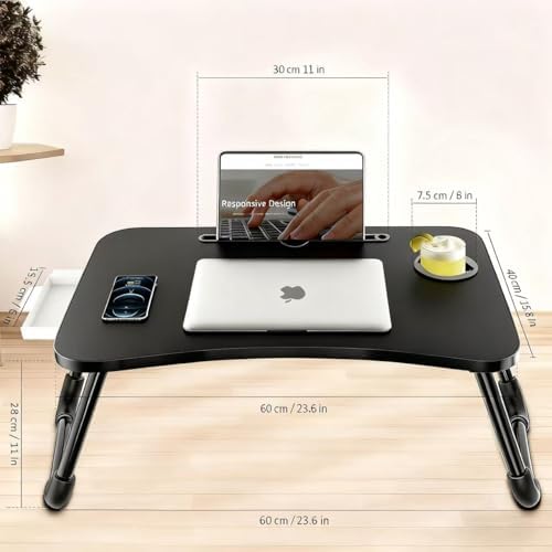 Fayquaze Laptop Desk, Portable Foldable Lap Bed Desk, Laptop Table Tray - Image 6