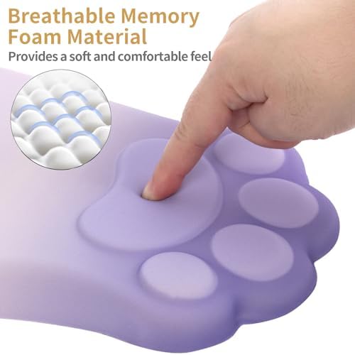 L-SPOUTTO Ergonomic Mouse Pad with Wrist Rest,Cute Mouse Pad Wrist Support - Image 3