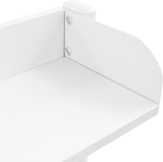 Clamp On Desk Organizer Shelf, 31.5" x 37" Desk Extender Pegboard Bookshelf Workstation Computer Desk Accessories with Shelf for Office, Privacy Panel for Gaming Desk (White, 31.5"W x 37.4"H) - Image 8