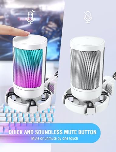 FIFINE AmpliGame A6VW Condenser USB Desktop Microphone for Gaming PC/PS5 - Image 2