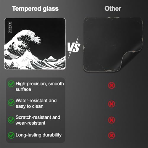 Glass Mousepad, Hard Surface Gaming Mouse Pads, Mousepad Gaming, Glasspad - Image 4