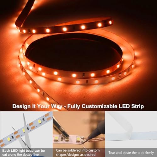 echosari Strip Lights USB 9.8Ft 180 LED Strip Lights Cuttable Each 2835 SMD - Image 4