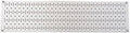 Wall Control Narrow Pegboard Rack 8in x 32in White Metal Pegboard Runner Tool Board by Wall+Control