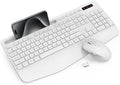 Wireless Keyboard and Mouse Combo - Full-Sized, Ergonomic Wrist Rest by Trueque