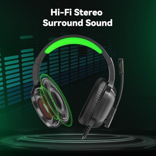 IMYB A36 Gaming Headset with Mic Stereo Headphones for Pc, PS5, Xbox - Image 2