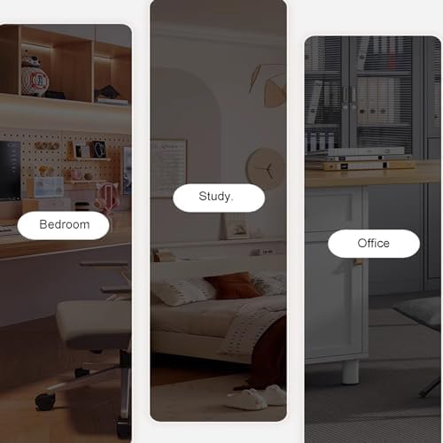 Pegboard Wall Organizer Panels.Modular Desk Pegboards with Dual Monitor Stand & Privacy Panel, Standing Desk Accessories for Office & Gaming - A-Yellow, 60x40cm - Image 8