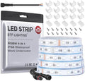 BTF-LIGHTING RGBW LED Strip IP68 Waterproof Cool White DC24V 16.4FT 300LED by BTF-LIGHTING
