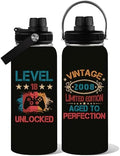 18th Birthday Gifts for Boys, Happy 18th Birthday Gifts for Boys, Vintage 2008 Cheers To 18 Years Tumbler for Son Nephew Brother, Turning 18 Bday Gift for Him for Game Boy Water Bottle 32oz by WWHSAI