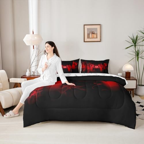 Feelyou Gamer Comforter Set with Sheets Gaming 7 Piece Bedding Set Queen Size for Kids Teens Bed in a Bag - Image 6