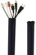 StangH Computer Cord Management Sleeve System 39 Inches, 2 Pieces -Black by StangH