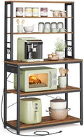 VASAGLE Coffee Bar, 31.5 Inches 6-Tier Baker's Rack with 6 Hooks by Unknown
