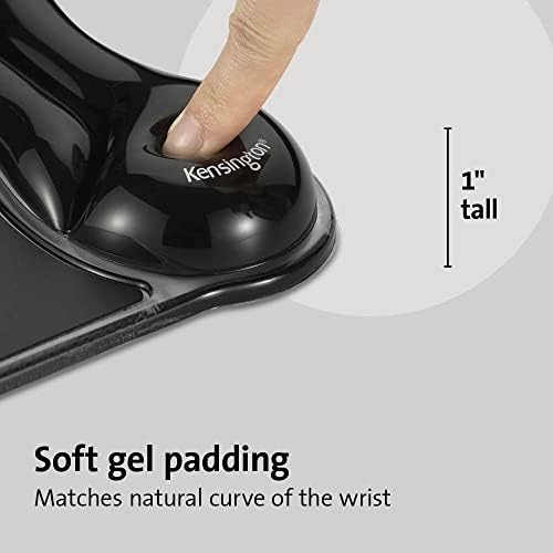 Kensington Duo Gel Wave Mouse Pad & Wrist Rest (K62413WW) Black 9.6L x 7.6W inches (Pack of 4) - Image 3