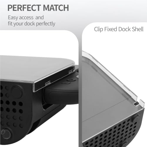 TIKOdirect Faceplate Cover for Nintendo Switch 2 Charging Dock, Hard PC Slim Shell Anti-Scratch [No Screwdriver Installation] Faceplate Protection Shell Case for Switch 2 Dock, Transparent - Image 4