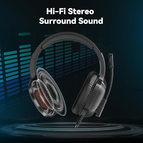 IMYB A36 Gaming Headset with Mic Stereo Headphones for Pc, PS5, Xbox - Image 2
