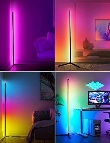 LanSuper Smart Corner Floor Lamp, 65" RGBW Color Changing LED Floor Lamp - Image 7