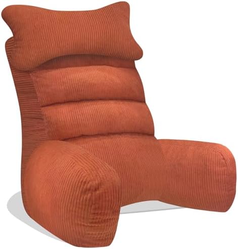 YDCEULARDOH Reading Pillow for Bed Adult – Large Bed Pillow with Arms, Supportive Back Pillow for Sitting Up in Bed for Reading, Watching TV, or Gaming by Unknown
