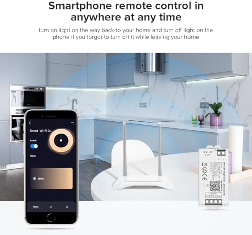 BTF-LIGHTING C01W WiFi Controller for 2pin Single Color (+V -V) LED Strip - Image 4