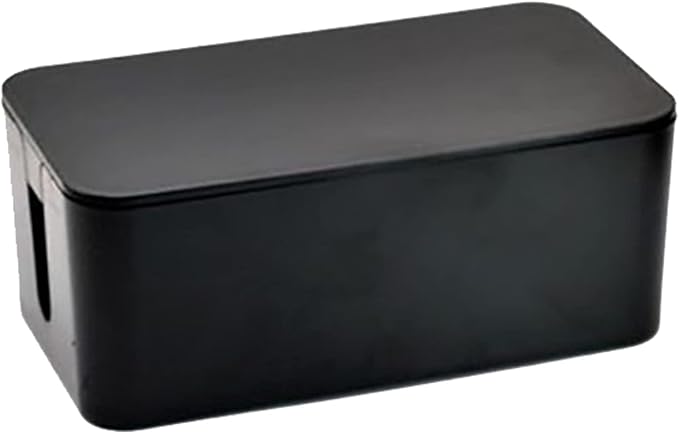 Cable Management Box,Power Cover Surge Protector for Desk Large Black by SunnyZoo