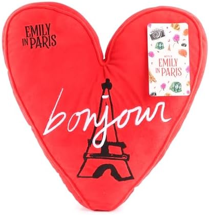 Jay Franco Emily in Paris Decorative Throw Pillow - Super Soft Heart Shaped Pillow - Measures 12 Inches - Image 7