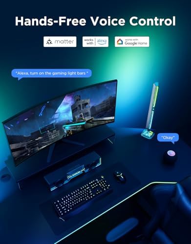 Govee Gaming Light Bars Pro,16-Inch Smart RGBIC Wi-Fi LED Game Lights - Image 6