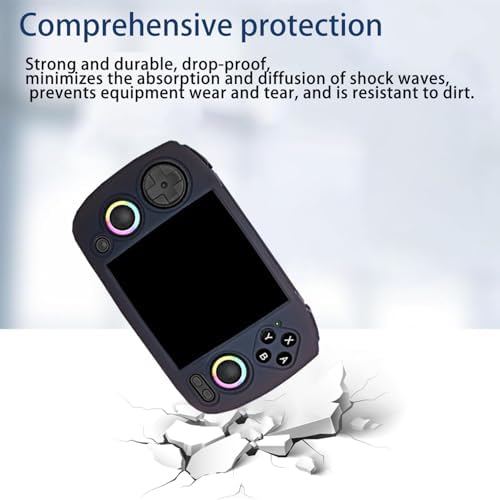 Case for ANBERNIC RG CubeXX,NOUKAJU Silicone Protective Cover,Drop-Proof,Scratch-Proof,Shock-Proof,Dust-Proof,Protective Case for RG CubeXX Retro Handheld Game Console(Black) - Image 5